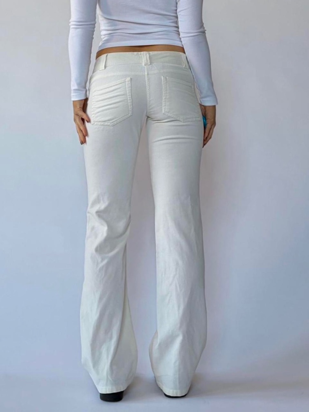 Low Rise Flares Cream The Limited Size 4